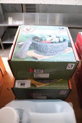 Lot 857 - 2x Casa Maria pestle & mortar sets