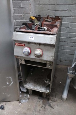 Lot 821 - Gas Angelo Po two burner stove