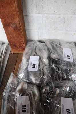 Lot 880 - Approx. 72 beaded stainless steel tea & coffee...