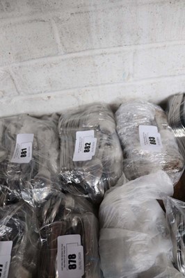 Lot 882 - Approx. 72 beaded stainless steel tea & coffee...