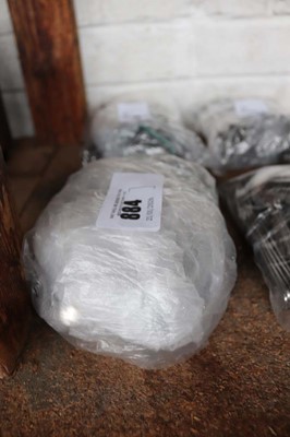 Lot 884 - Approx. 72 beaded stainless steel tea & coffee...