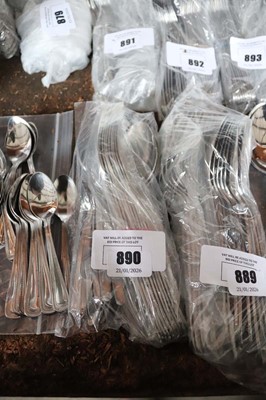 Lot 890 - Set of 20 large stainless steel serving forks...