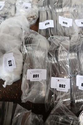 Lot 891 - Set of 20 large stainless steel serving forks...