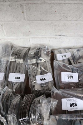 Lot 904 - Set of 20 large stainless steel serving forks...