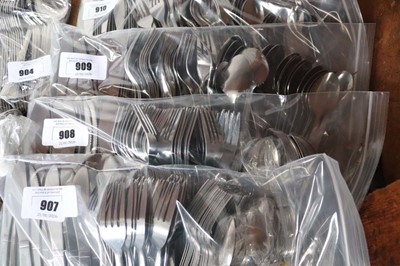Lot 908 - 60-place setting of stainless steel budget...