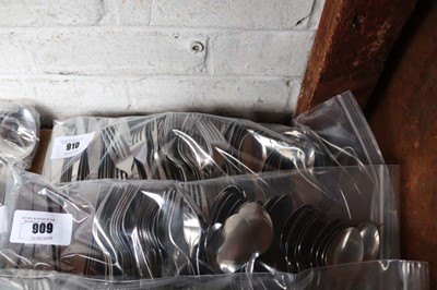 Lot 910 - 60-place setting of stainless steel budget...