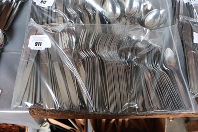 Lot 911 - 60-place setting of stainless steel budget...