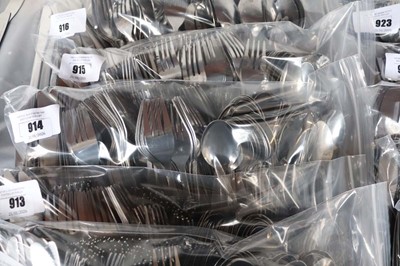Lot 914 - 60-place setting of stainless steel budget...