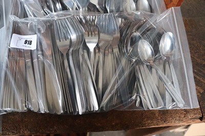 Lot 918 - 60-place setting of stainless steel budget...