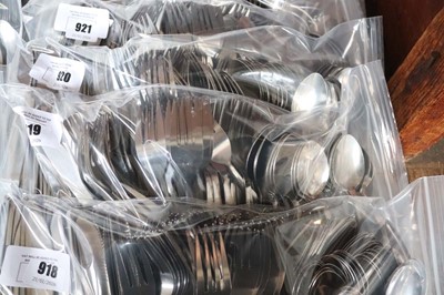 Lot 919 - 60-place setting of stainless steel budget...