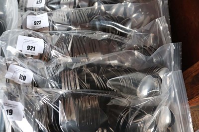 Lot 920 - 60-place setting of stainless steel budget...