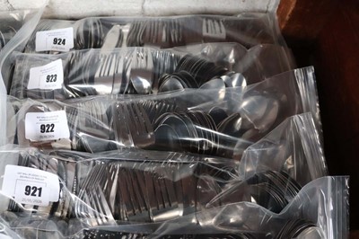 Lot 922 - 60-place setting of stainless steel budget...