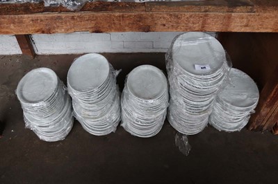 Lot 926 - Large quantity of white crockery oval plates,...