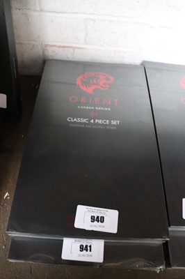 Lot 940 - Orient Carving Series classic 4-piece knife set