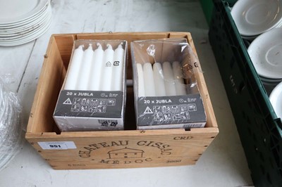 Lot 951 - Box of straight candles