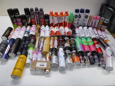 Lot 3556 - Large bag of deodorants, anti-perspirants and...