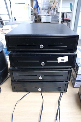 Lot 960 - 4x cash drawers