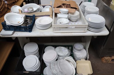 Lot 965 - Tabletop and underbay of various white...