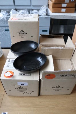 Lot 854 - Seven boxes of Dudson stoneware effect oval bowls
