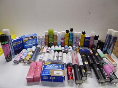 Lot 3557 - Hair products including dry shampoo, mousse,...