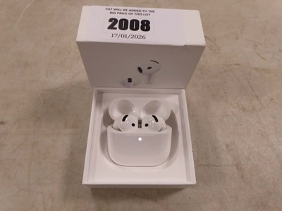 Lot 2008 - Apple Airpods 4 (ANC), boxed with charging...