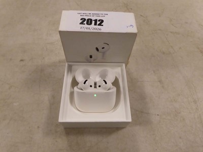 Lot 2012 - Apple Airpods 4 (ANC), boxed with charging...
