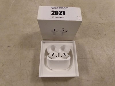 Lot 2021 - Apple Airpods 4, boxed with charging case,...