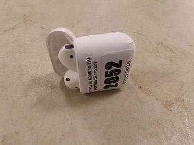 Lot 2052 - Apple Airpods, with charging case