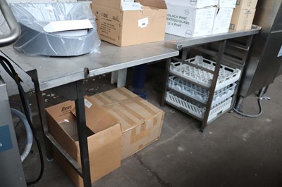 Lot 978 - 180cm stainless steel draining board return