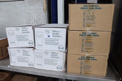 Lot 981 - Three boxes of Pepsi glassware and four boxes...