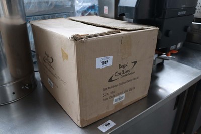 Lot 1002 - Box containing Royal Genware serving jugs