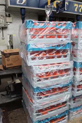 Lot 1029 - Six stacking trays containing 9oz poly wine...