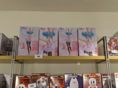 Lot 2031 - 4 Boxed Furyu Hatsune Miku Bicute bunny figures
