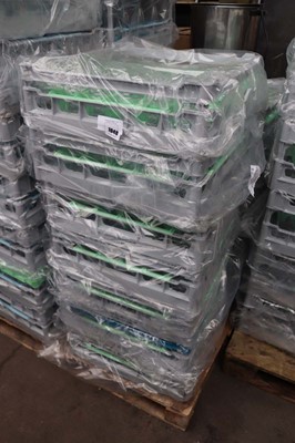 Lot 1048 - Seven stacking crates of thirty six 8oz poly...