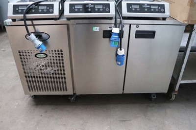 Lot 1052 - 140cm Foster two door counter fridge