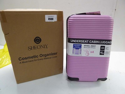 Lot 3569 - Cosmetic organizer and Underseat cabin...