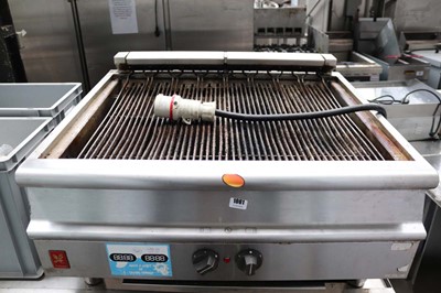 Lot 1061 - 90cm Electric two burner chargrill