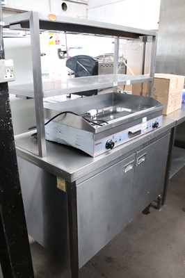 Lot 1098 - 120cm Chef's pass with two tier gantry and...