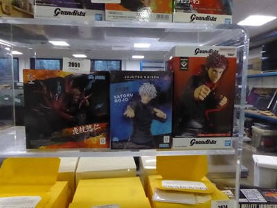 Lot 2051 - Three boxed figures from the Anime Jujutsu...
