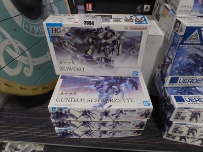 Lot 2054 - Three boxed Bandai model kits of the Anime...