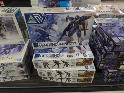 Lot 2055 - Four boxed model kits of the Anime robot...