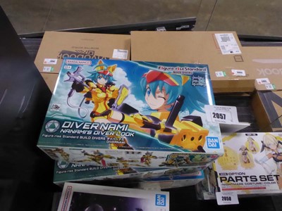 Lot 2057 - Three boxed model kits of Diver Nami Nanamis...