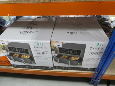 Lot 3038 - 2 Dual basket air fryers