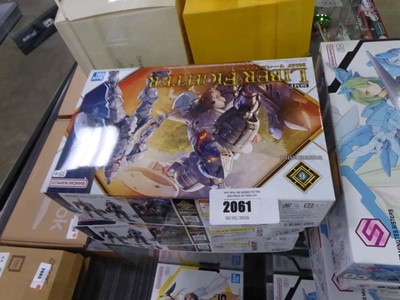 Lot 2061 - Three boxed Bandai model kits of Liber Fighter