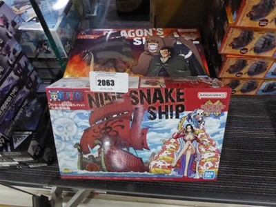 Lot 2063 - Two boxed Bandai model sets of Onepiece Dragon'...