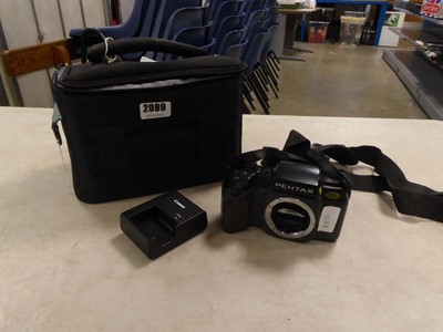 Lot 2089 - Pentax SF7 camera body along with Canon...