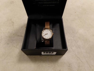 Lot 2092 - Boxed 3NYC watch with metallic strap