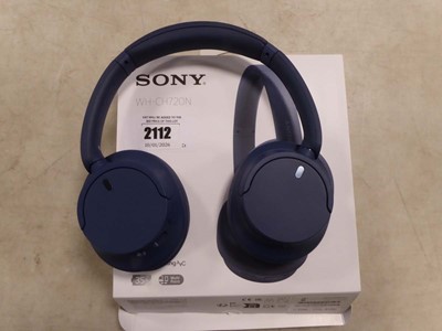 Lot 2112 - Boxed pair of Sony WHCH720N noise cancelling...