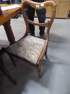 Lot 5127 - 8 upholstered Victorian balloon back dining...