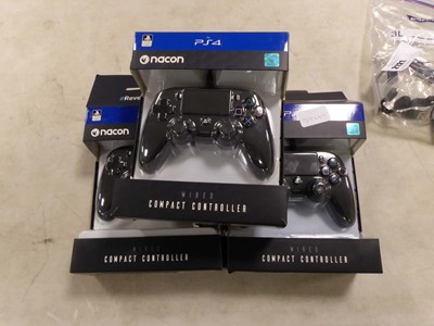 Lot 2122 - 3 Nacon PS4 controllers, boxed
